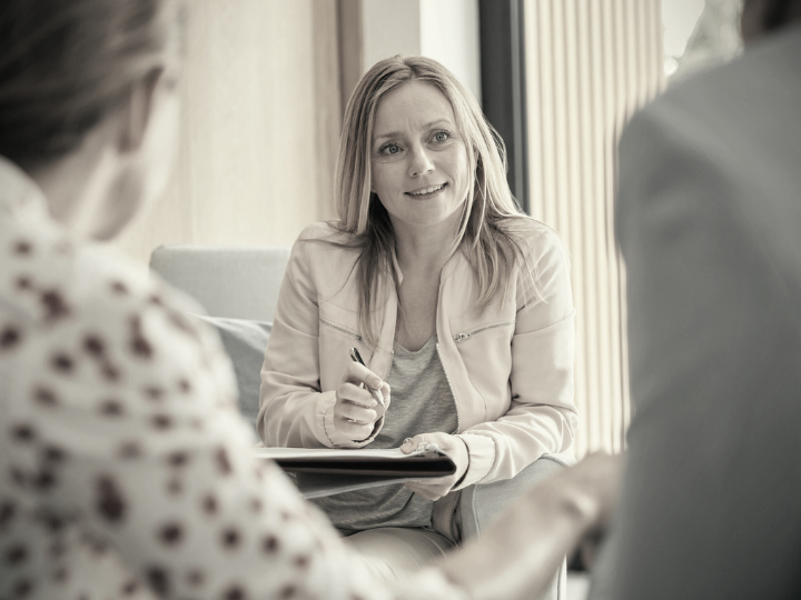 a couple with their mediator